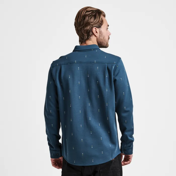 Shirts Men Roark Scholar Metro Long Sleeve Shirt Deep Blue