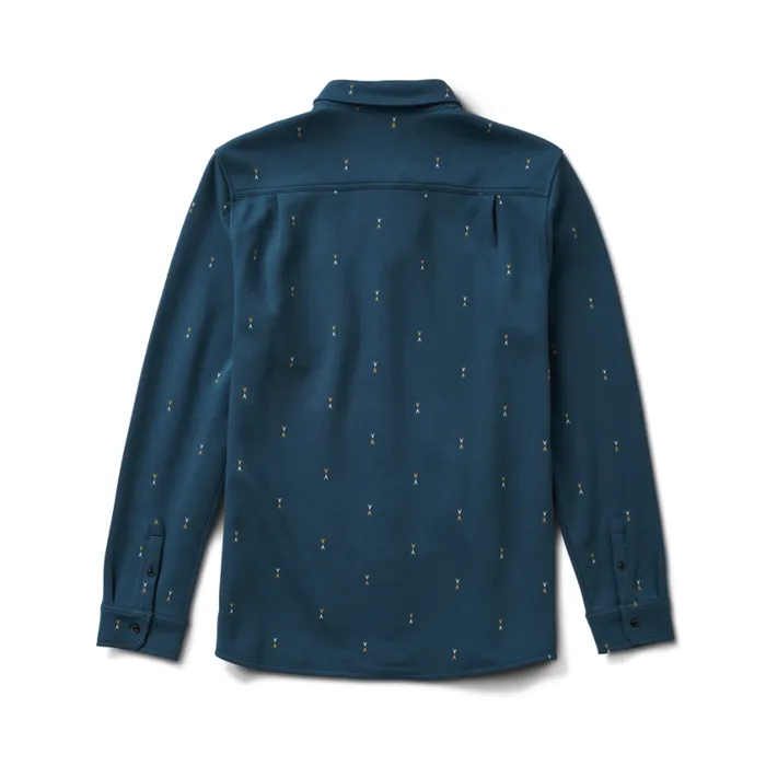 Shirts Men Roark Scholar Metro Long Sleeve Shirt Deep Blue
