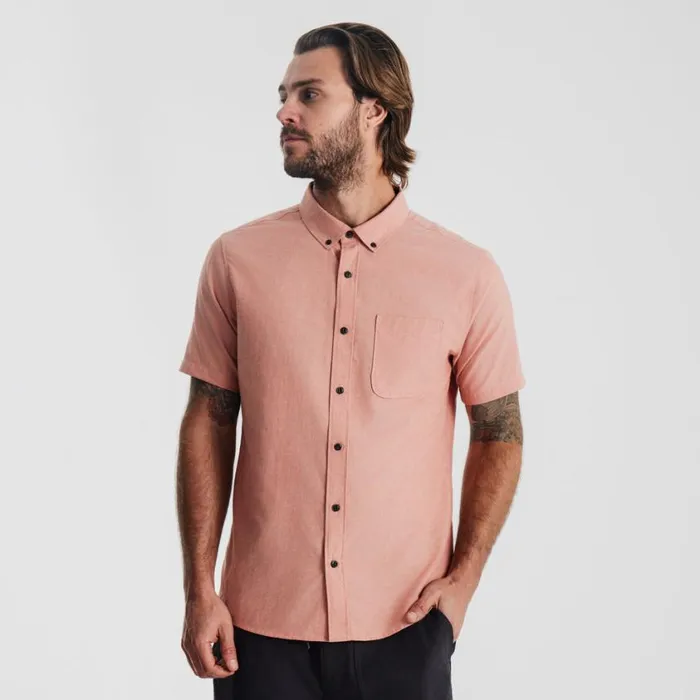 Shirts Men Roark Scholar Oxford Shirt Saffron Red