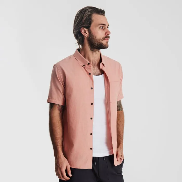 Shirts Men Roark Scholar Oxford Shirt Saffron Red