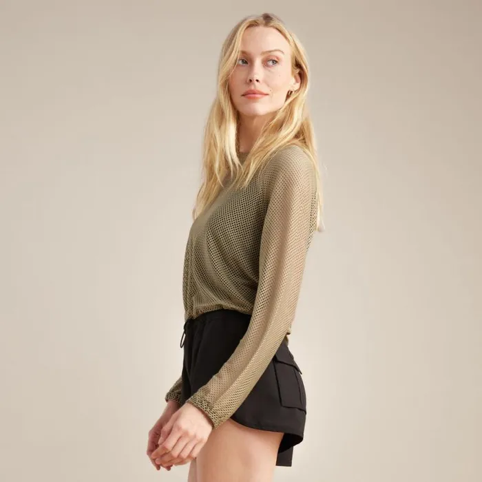 Shirts Women Roark Flora Long Sleeve Sage
