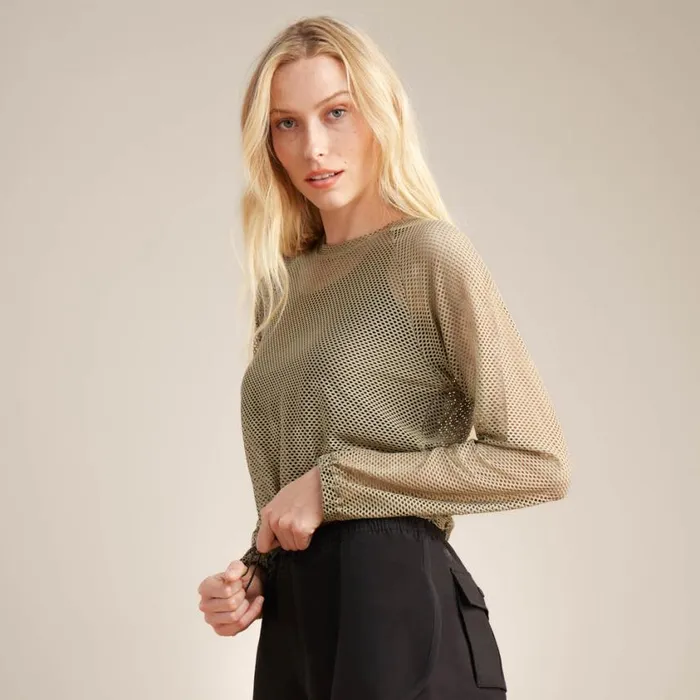 Shirts Women Roark Flora Long Sleeve Sage