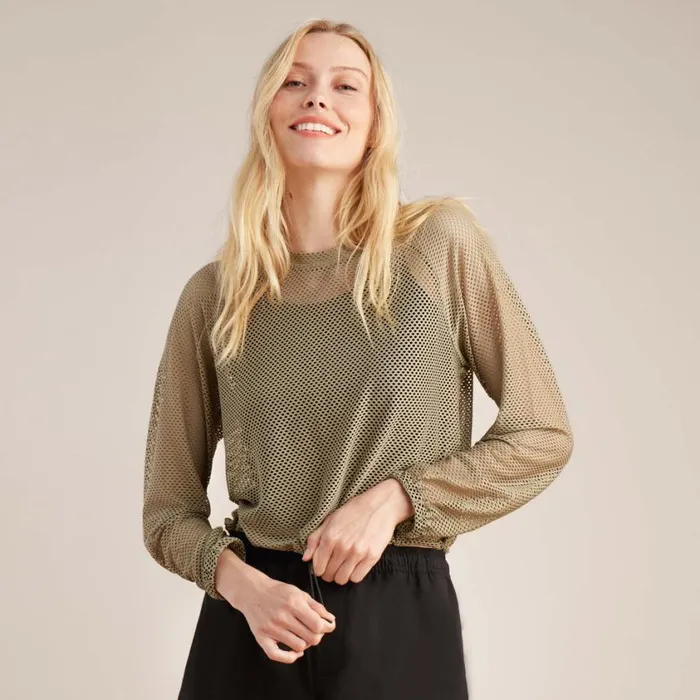 Shirts Women Roark Flora Long Sleeve Sage