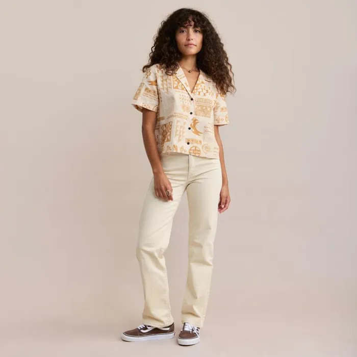 Shirts Women Roark Idle Camp Shirt Hinano Golden