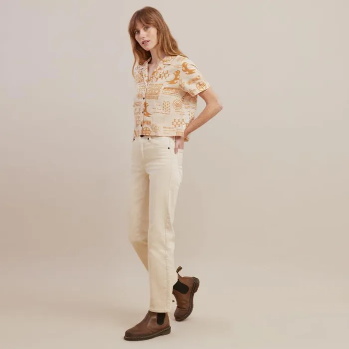 Shirts Women Roark Idle Camp Shirt Hinano Golden