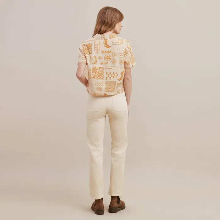 Shirts Women Roark Idle Camp Shirt Hinano Golden