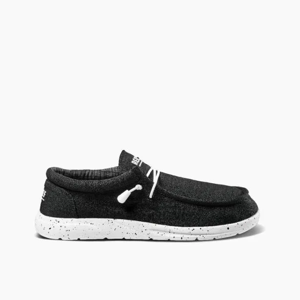 Shoes Men REEF Cushion Coast Textile Blackwhite