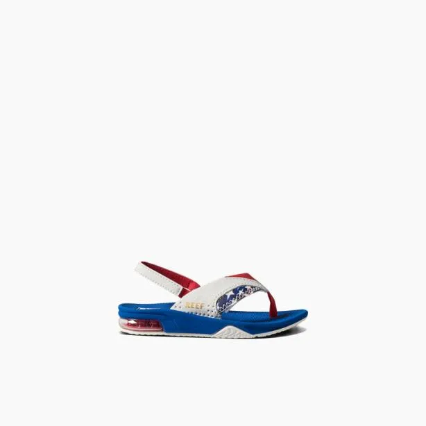 Shop Now Kids REEF Little Fanning Red White And Blue