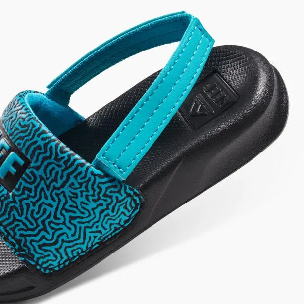 Shop Now Kids REEF Little One Slide Blue Coral