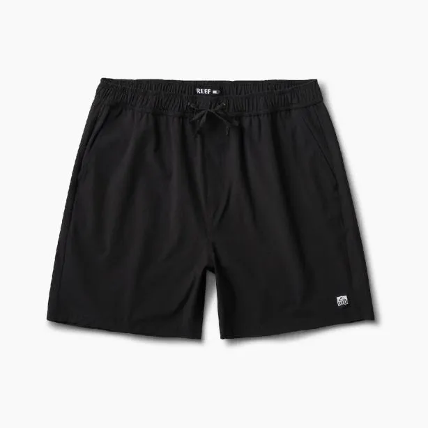 Shorts and Board Shorts Men REEF Fields Elastic Waist Walk Short 17034 Caviar