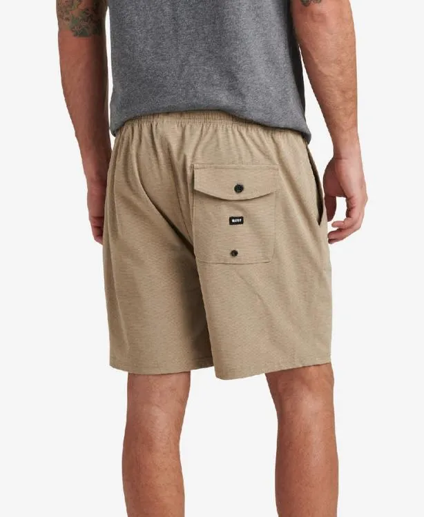 Shorts and Board Shorts Men REEF Fields Elastic Waist Walk Short 17034 Kelp