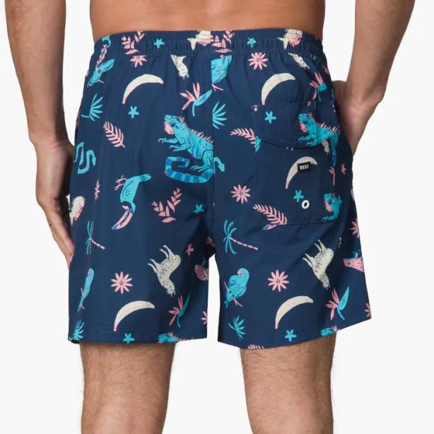 Shorts and Board Shorts Men REEF Myers Elastic Waist Short 16034 Insigna Blue