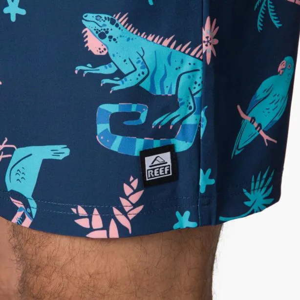 Shorts and Board Shorts Men REEF Myers Elastic Waist Short 16034 Insigna Blue