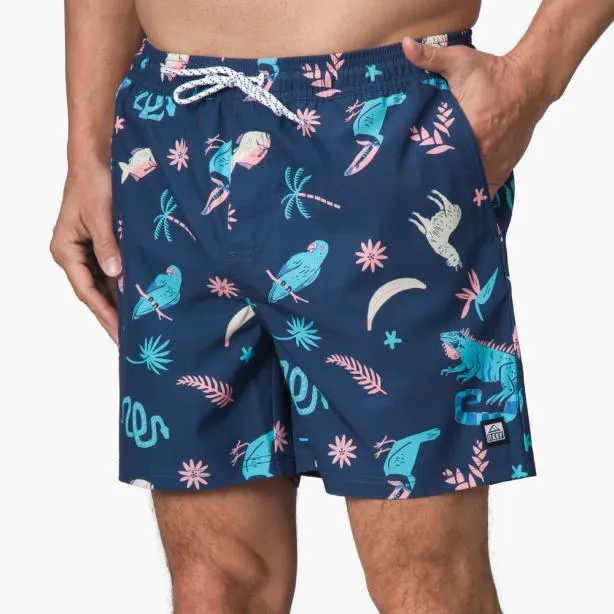 Shorts and Board Shorts Men REEF Myers Elastic Waist Short 16034 Insigna Blue