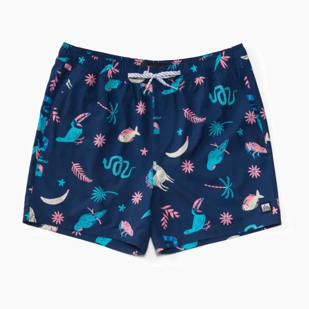Shorts and Board Shorts Men REEF Myers Elastic Waist Short 16034 Insigna Blue