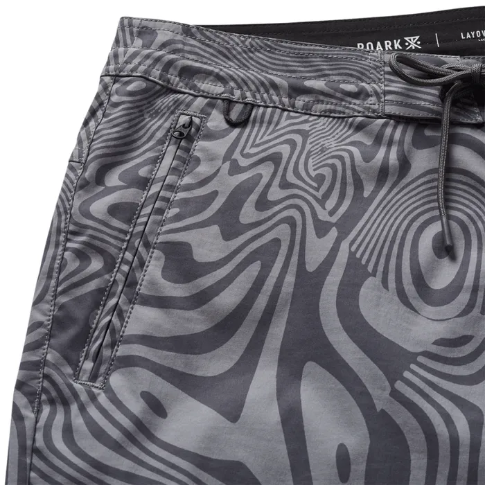 Shorts Men Roark Layover Trail Shorts 17034 Grey Psychedelic