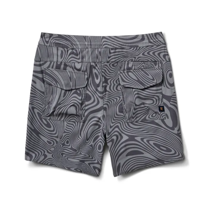 Shorts Men Roark Layover Trail Shorts 17034 Grey Psychedelic
