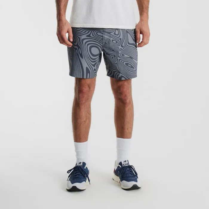 Shorts Men Roark Layover Trail Shorts 17034 Grey Psychedelic
