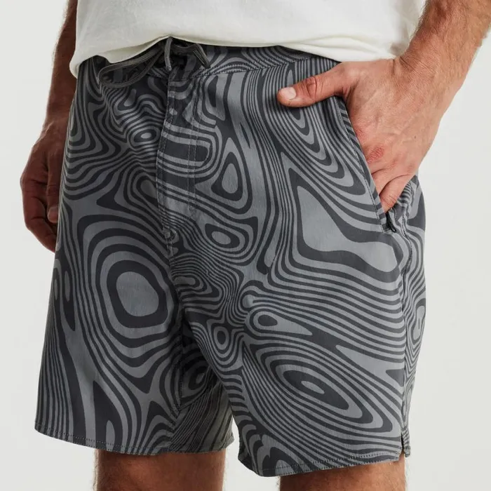 Shorts Men Roark Layover Trail Shorts 17034 Grey Psychedelic