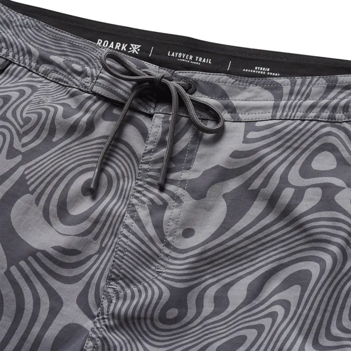 Shorts Men Roark Layover Trail Shorts 17034 Grey Psychedelic