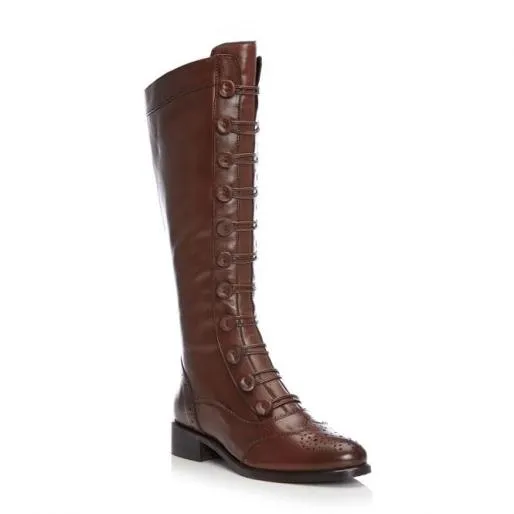 Sidnee Tan Leather Women Moda In Pelle Knee High Boots Sidnee Tan Leather Women Moda In Pelle Knee High Boots