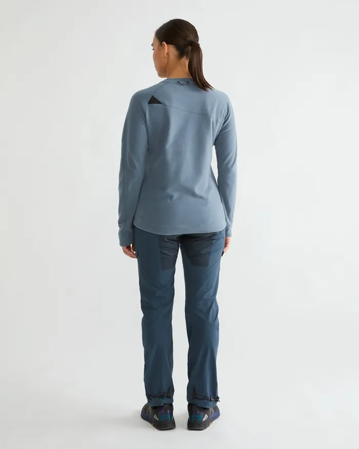 Sigyn Crew Sweater Amber Gold Women Klttermusen Fleeces and Sweaters