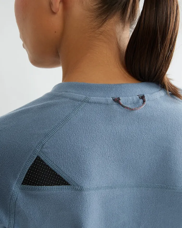 Sigyn Crew Sweater Thistle Blue Women Klttermusen Fleeces and Sweaters