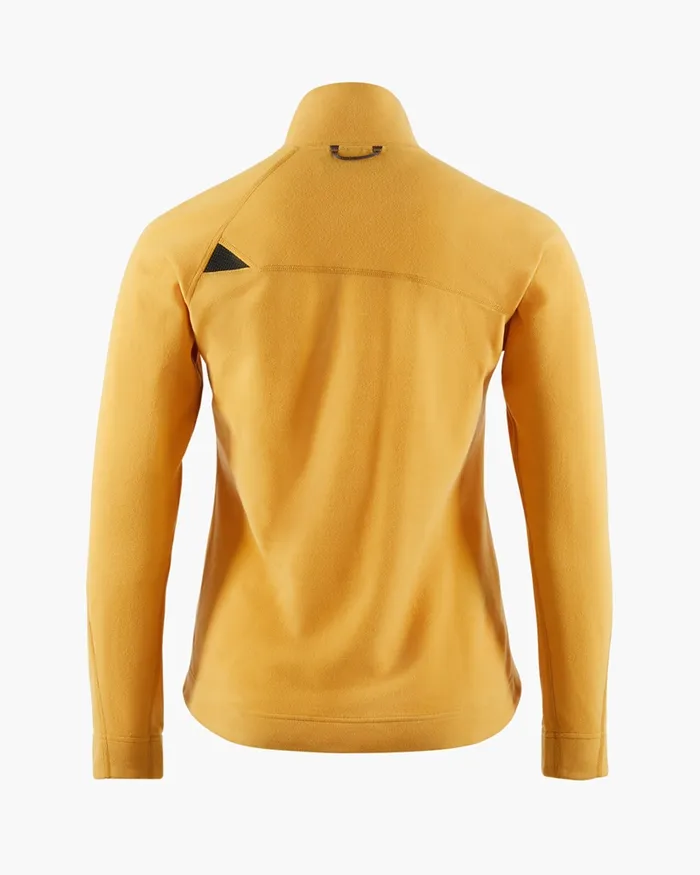 Sigyn Half Zip Sweater Amber Gold Women Klttermusen Fleeces and Sweaters