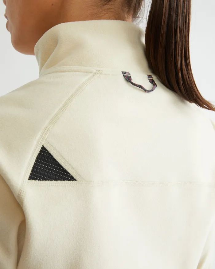 Sigyn Half Zip Sweater Amber Gold Women Klttermusen Fleeces and Sweaters