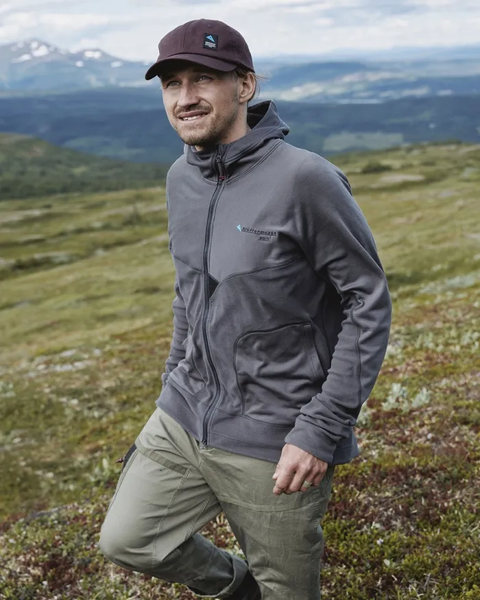 Sigyn Hooded Zip Amber Gold Men Klttermusen Fleeces and Sweaters