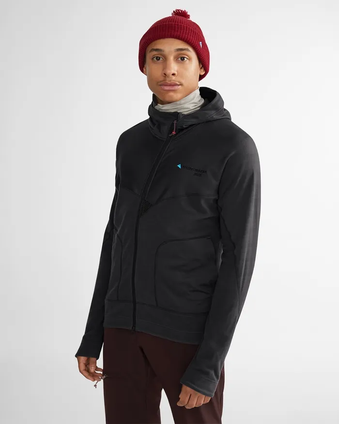 Sigyn Hooded Zip Raven Men Klttermusen Fleeces and Sweaters