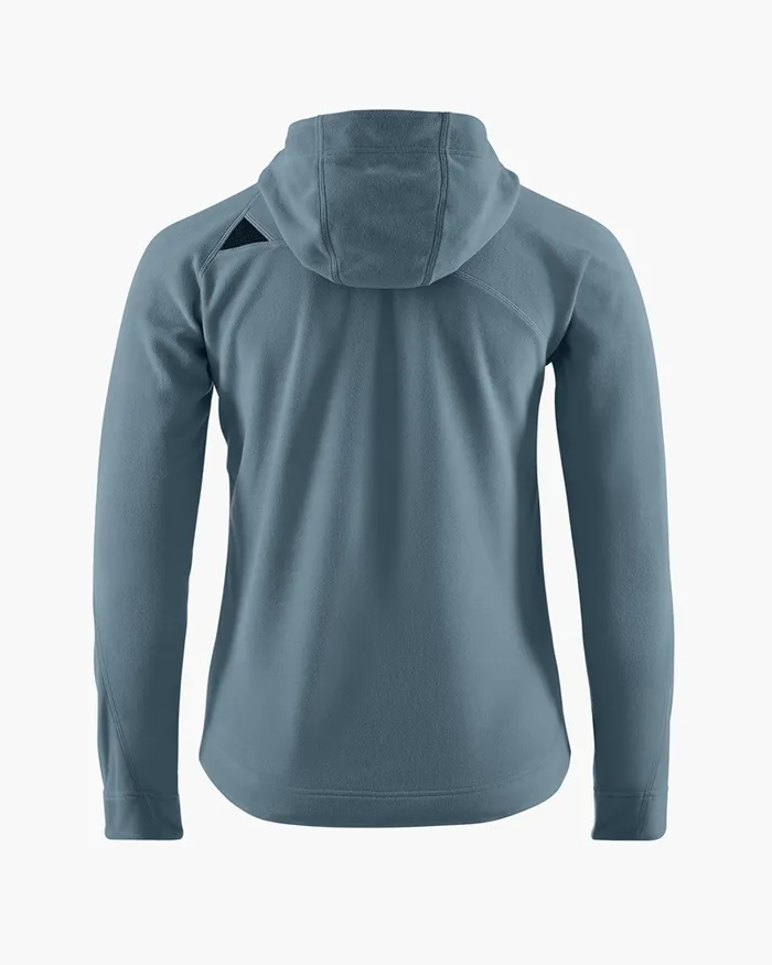 Sigyn Hooded Zip Thistle Blue Women Klttermusen Fleeces and Sweaters