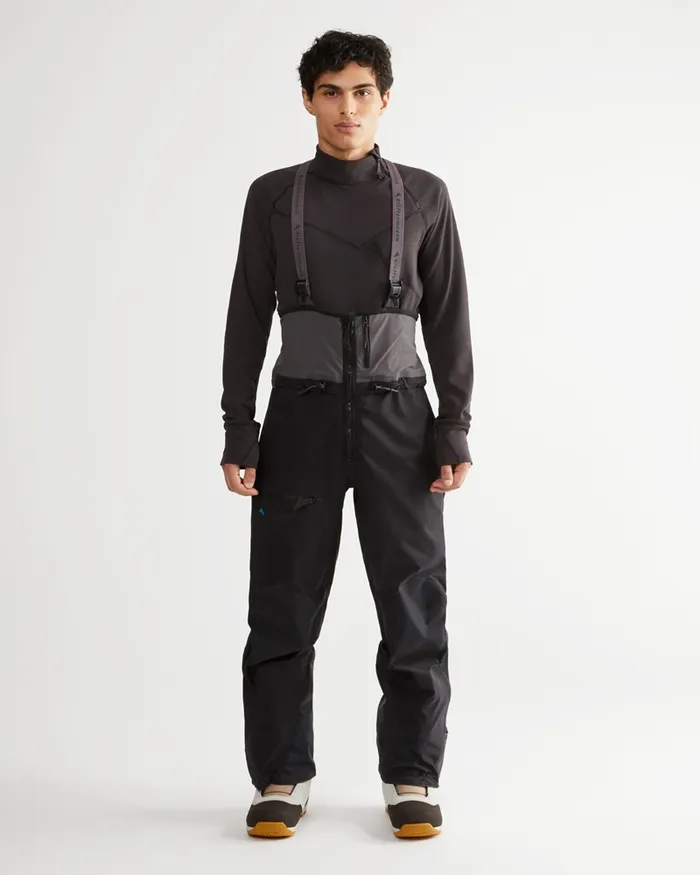 Skade 20 Salopette Pants Black Men Klttermusen Waterproof Pants