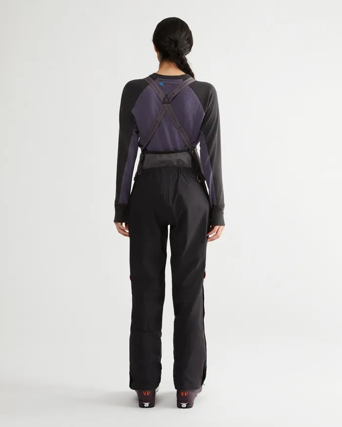 Skade 20 Salopette Pants Black Women Klttermusen Waterproof Pants