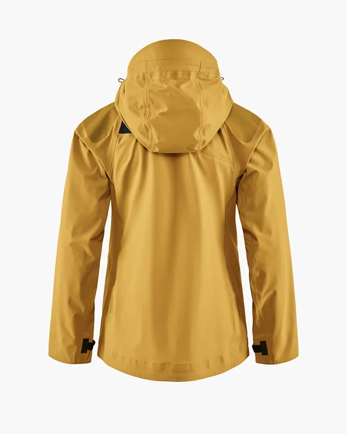 Skirner Cutan Jacket Amber Gold Women Klttermusen Waterproof Jackets
