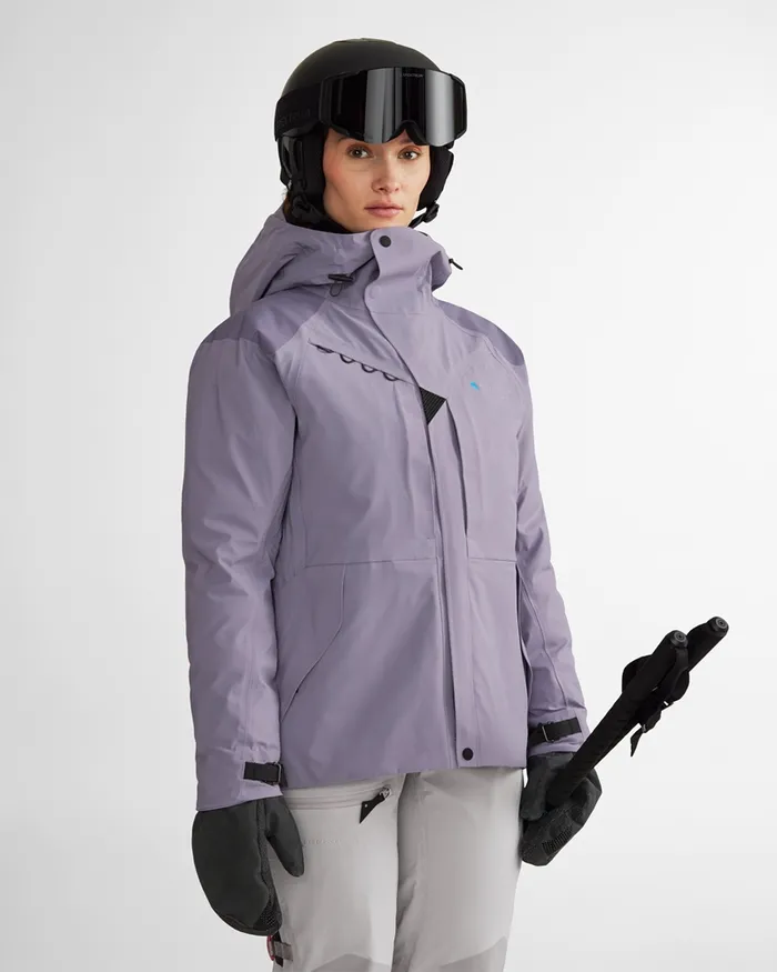 Skirner Cutan Jacket Amber Gold Women Klttermusen Waterproof Jackets