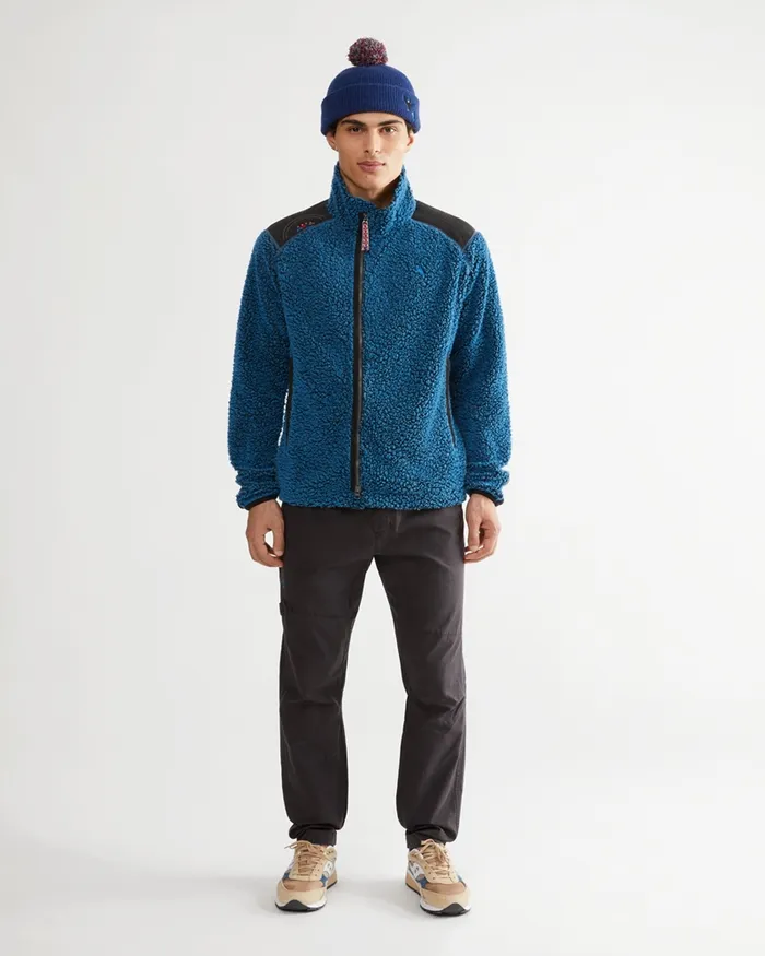 Skoll Zip Britta Britta MarakattLabba Cobolt Blue Men Klttermusen Fleeces and Sweaters