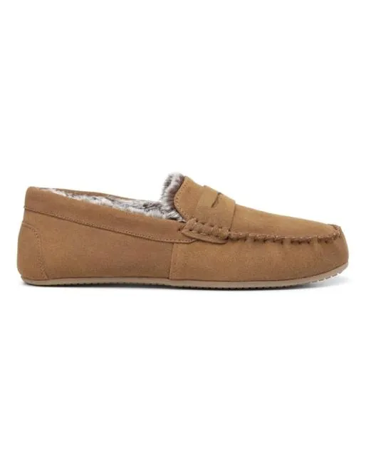 Slippers Mens Hotter Rest Slippers Tan