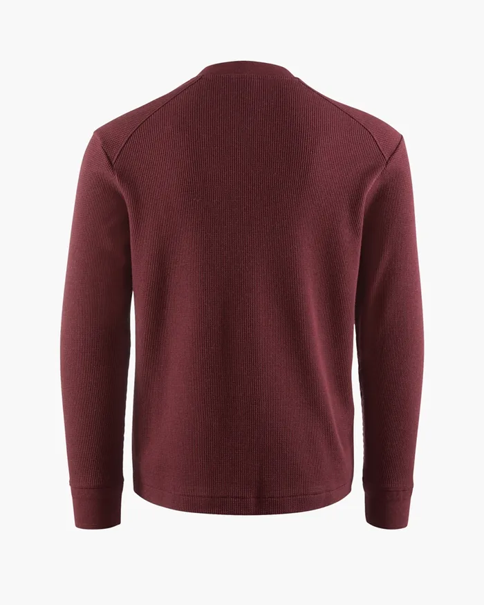 Snotra Long Sleeve Crewneck Tawny Red Men Klttermusen Fleeces and Sweaters