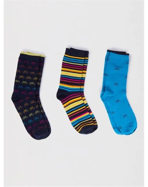 Socks Mens Hotter Brandon Bamboo Bike Socks Multi Socks Mens Hotter Brandon Bamboo Bike Socks Multi