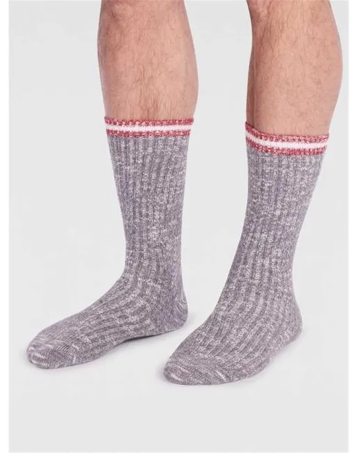 Socks Mens Hotter Phillip Organic Cotton Fleck Socks Grey