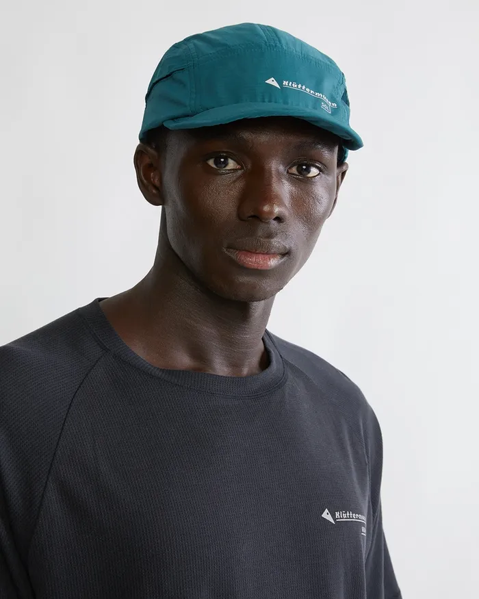Sol Lightweight Five Panel Cap Deep Sea MenWomen Klttermusen Hats and Caps