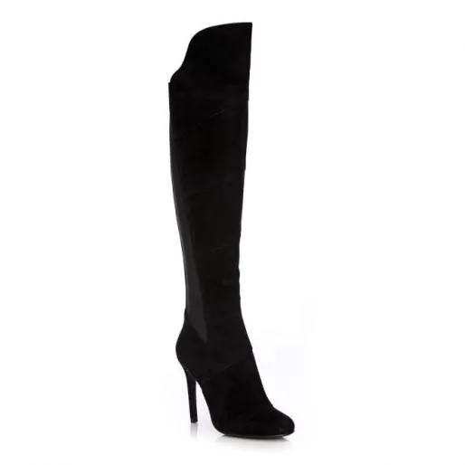 Stradi Black Suede Women Moda In Pelle Black Boots Stradi Black Suede Women Moda In Pelle Black Boots