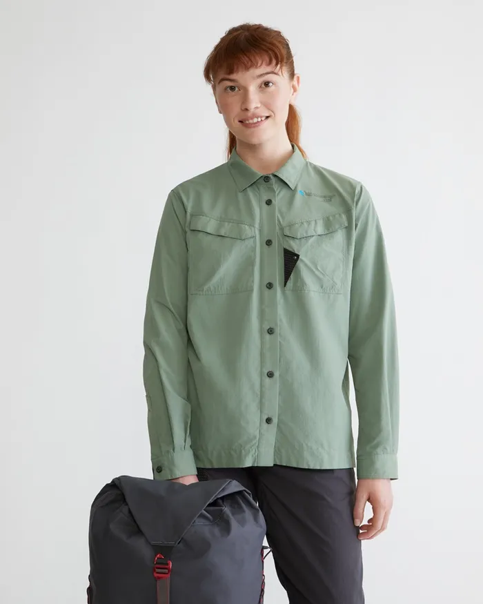 Syn Long Sleeve Shirt Green Lake Women Klttermusen Shirts