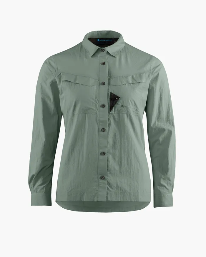 Syn Long Sleeve Shirt Green Lake Women Klttermusen Shirts