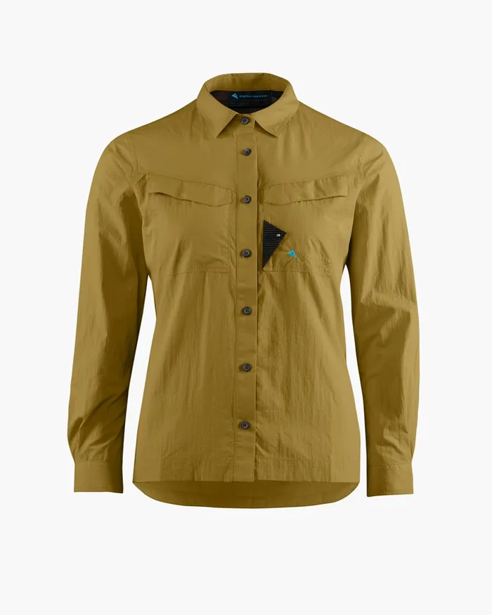 Syn Long Sleeve Shirt Juniper Green Women Klttermusen Shirts