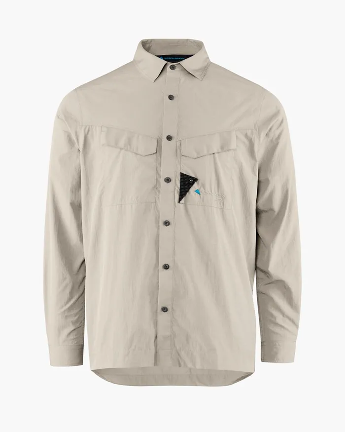 Syn Long Sleeve Shirt Silver Creme Men Klttermusen Shirts