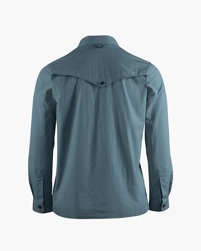 Syn Long Sleeve Shirt Thistle Blue Women Klttermusen Shirts
