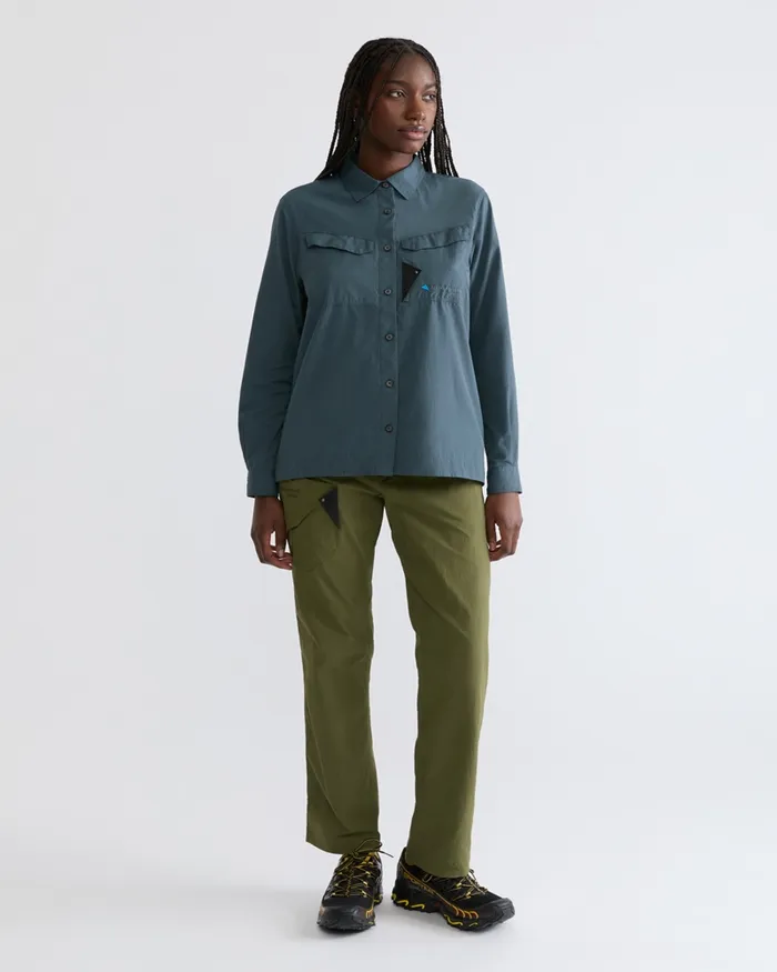Syn Long Sleeve Shirt Thistle Blue Women Klttermusen Shirts