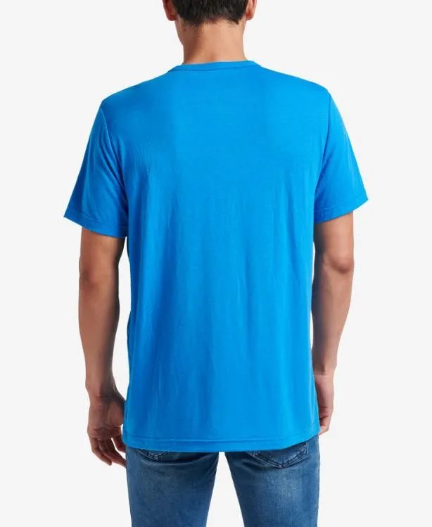 TShirts Men REEF Smith Short Sleeve Pocket TShirt French Blue